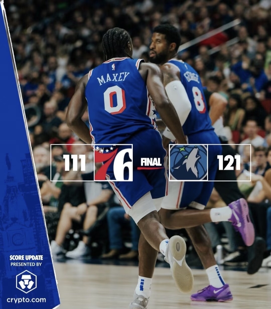 76人主场复仇森林狼，保持领先